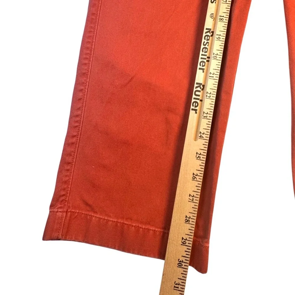 J. Crew Mens Chino Pants 33x30 Nantucket Red Cotton Straight Leg 12837 SP14